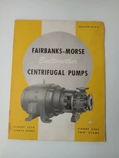 Fairbanks-Morse  Centrifugal Pumps Catalog Manual Chicago Bulletin 5550-9
