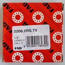 FAG 2206-2RS-TV Self-aligning Ball Bearing 30x62x20mm Sealed 2RS Double Row