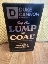 Duke Cannon Big Ass Lump Of Coal Bar Soap 10 oz Activated Charcoal New