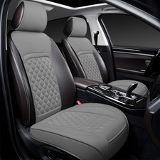 Front Car Seat Covers for Ford,Leather Waterproof Seat front seat cover Gray