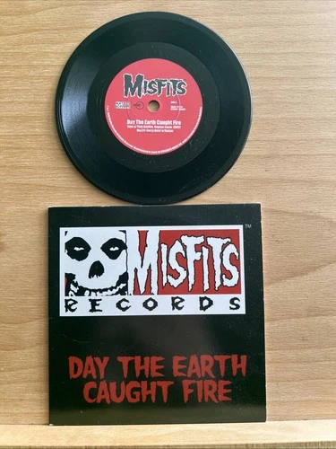 Misfits - Day The Earth Caught Fire - Mini Vinyl Record 2003 Misfit Records