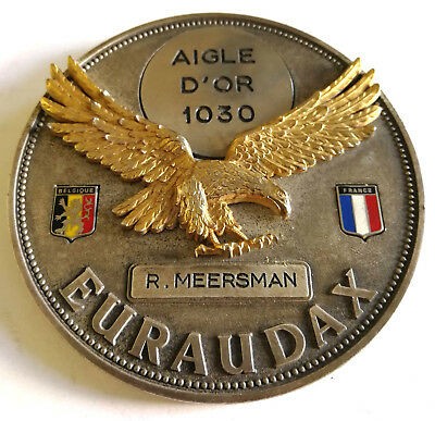 Medaille Aigle D'Or 1030 Euraudax R. Meersman 1981 Plakette Andenken Sammler