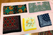 Lot of 5 Vintage Scarves Amanda Smith Wool Scarf Japan  Polyester Acrylic