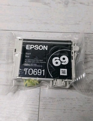 Genuine Epson 69 T0691 Black Ink Cartridge for WorkForce & Stylus Printers