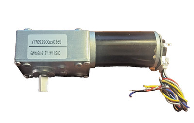 uxcell DC 24V 28RPM  Self-Locking Worm Gear Motor with Encoder and Cable