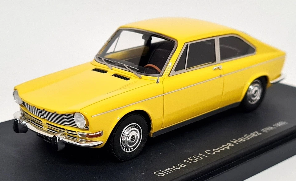 Avenue43 1/43 Simca 1501 Coupe Heuliez 1968 Yellow Resin Scale Model Car - Image 4 of 4