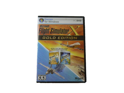 Microsoft Flight Simulator X: Gold Edition   Complete (3 Discs + Box +gamekey)