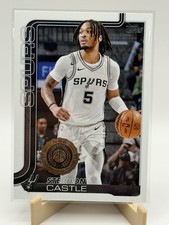 Stephon Castle Rookie Team Card Spurs NBA Draft Prospect Rare Collectible