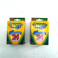 Crayola 24 Count Crayons Lot Of 2 Boxes Classic Colors School Supplies Set