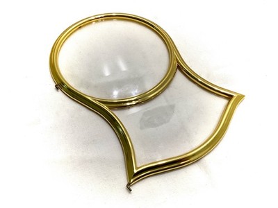 Vintage Tür Glas Lünette für *Eluxa* Pendule Kaminuhr Tischuhr Bastler Sammler