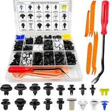 390Pcs Car Plastic Rivets Fasteners Push Retainer Kit, 18 Most Popular Package D