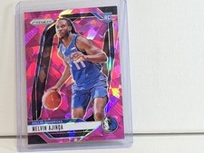 2024-25 Panini Prizm - Melvin Ajinca #255 Pink Ice Prizm (RC)