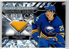 2022-23 Upper Deck Black Diamond Debut Relics Owen Power Buffalo Sabres #DD-OP