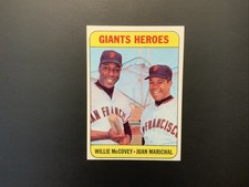 1969 Topps - High # Willie McCovey, Juan Marichal #572 MT