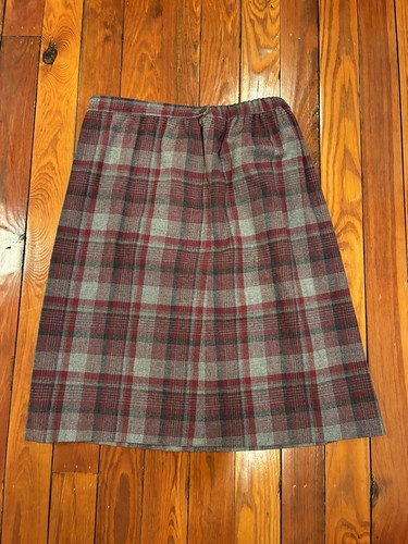 Pendleton, Vintage 1980s Pendleton Wool Tartan Plaid Midi Skirt Made in USA Women’s Size 16