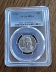 1944 Washington Silver Quarter PCGS MS 64