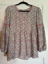 WOMENS MAX STUDIO FLORAL PRINT 3/4 BILLOW SLE...