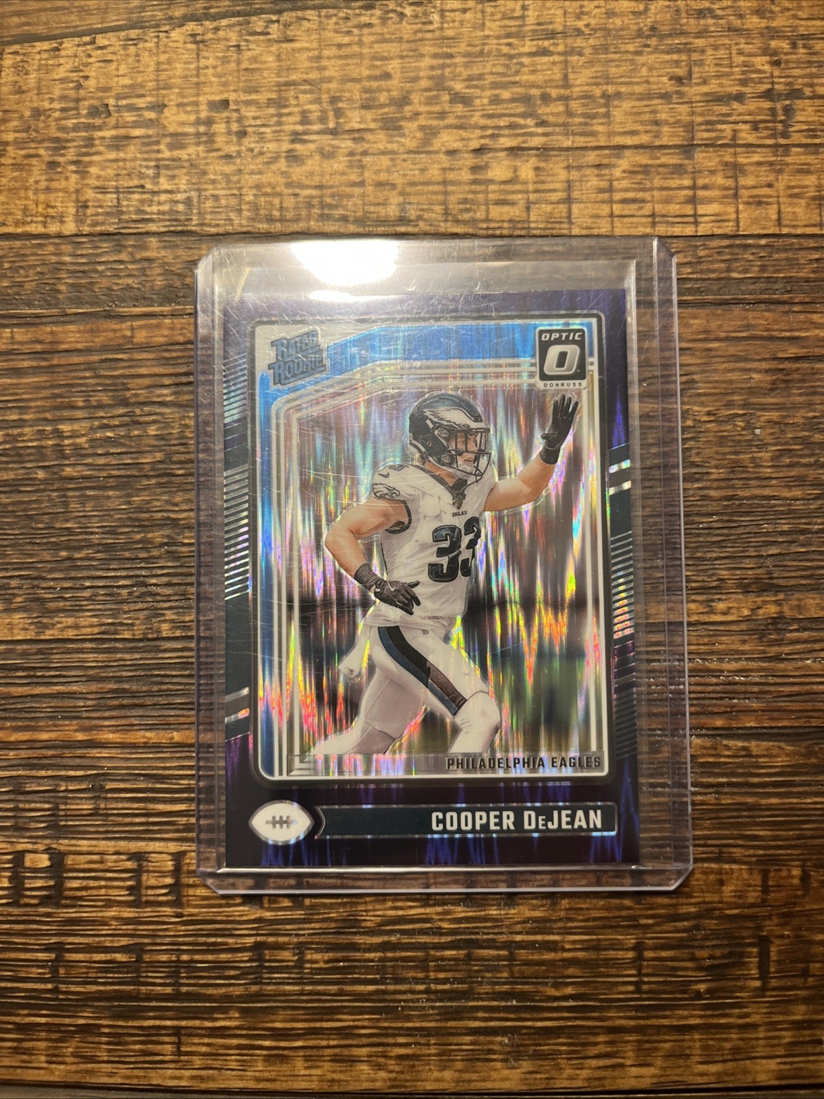 2024 Panini Donruss Optic - Rated Rookie Cooper DeJean #221 Purple Shock Prizm