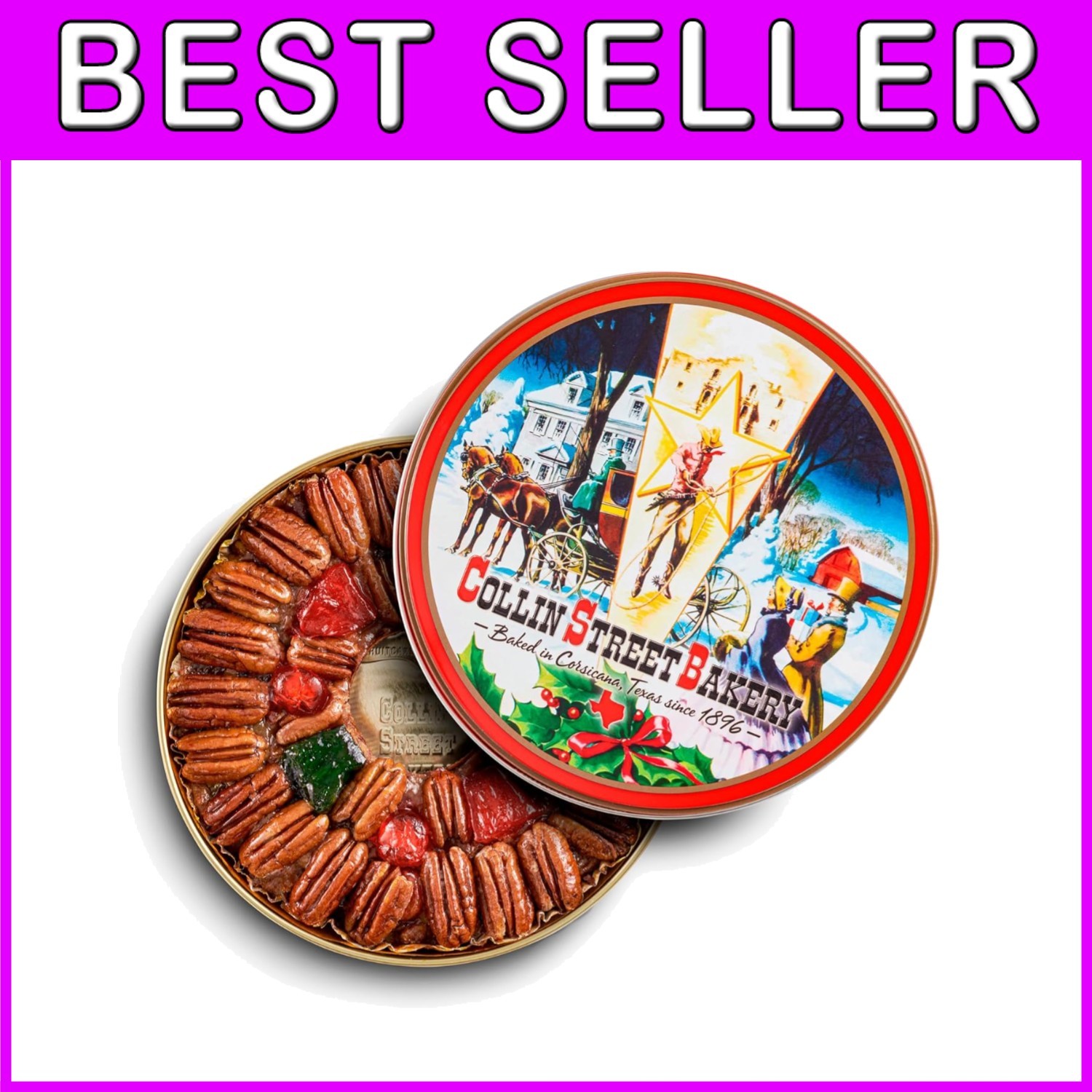 Perfect Slice DeLuxe Fruitcake - Pecans & Pineapple 30 oz