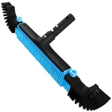 22"Extra-Wide Pool Brush Head Heavy-Duty Scrubber with Detachable Corner
