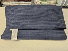 Levtex Mills Waffle Textured KING Quilt Navy - No shams
