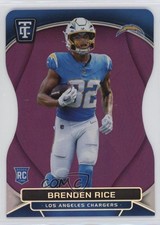 2024 Totally Certified Mirror Platinum Purple Die-Cut 39/75 Brenden Rice 2l4