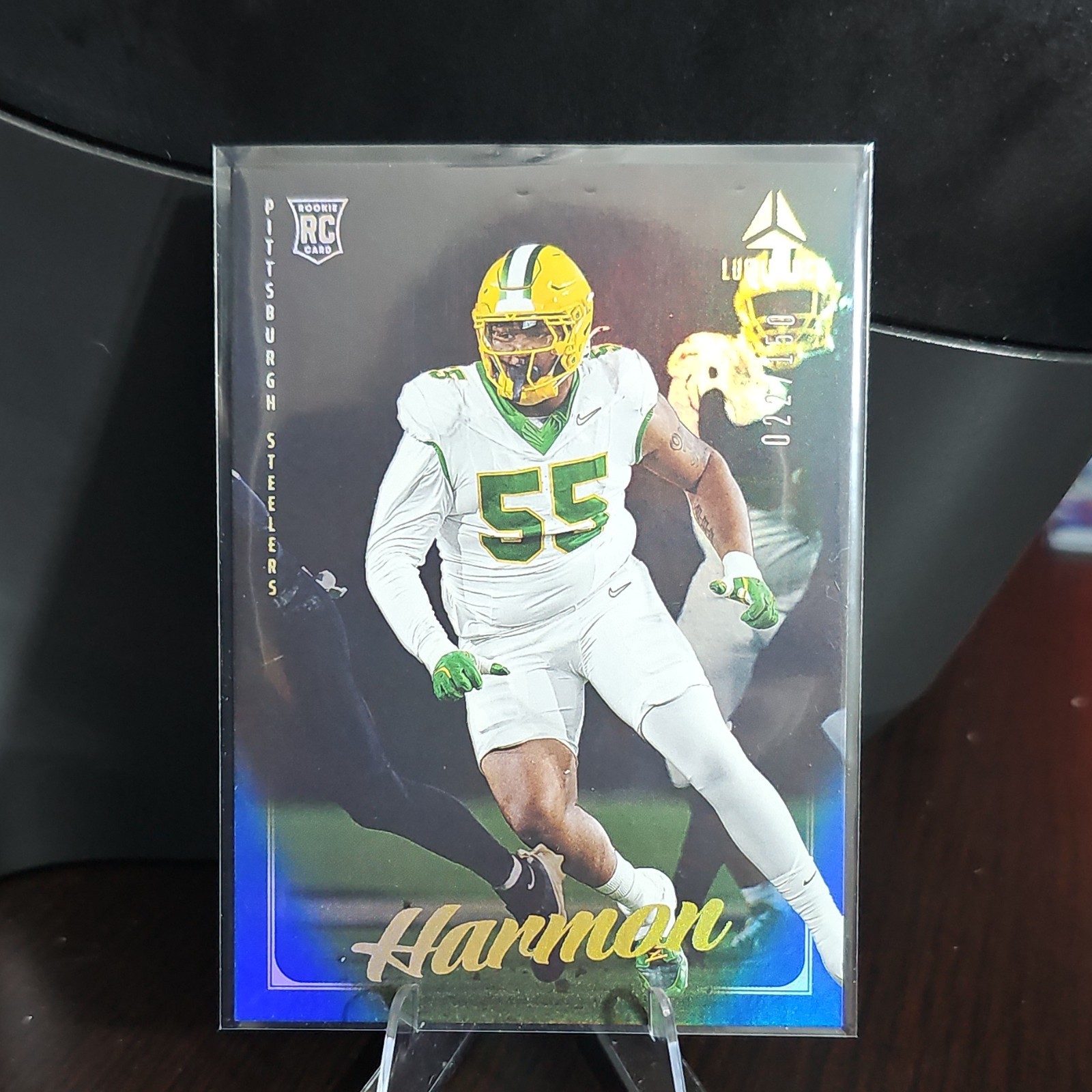 2025 Panini Luminance Derrick Harmon Steelers RC #148  22/150