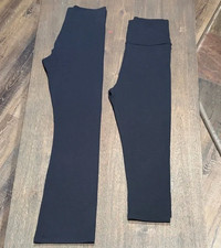 LOGO by Lori Goldstein Set of 2 Black Pull On Leggings - Size XXS
