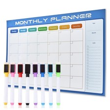 Magnetic Calendar for Refrigerator, 16" X 12", Large Fridge Whiteboard Calend...