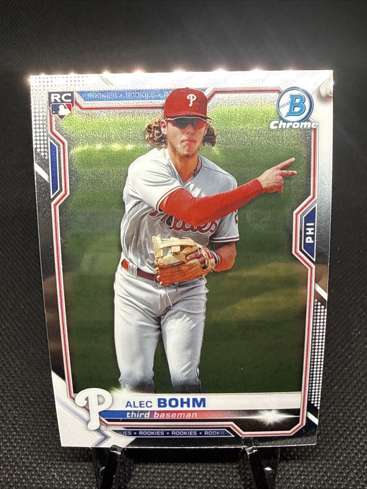 2021 Bowman Chrome Alec Bohm RC #94 Philadelphia Phillies