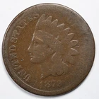 1879 Indian Head Penny Cent About Good/Good (AG/G)