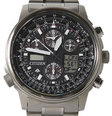 Citizen Promaster Sky PMV65-2271 Eco-Drive Solar Atomic Analog Digital Men Watch