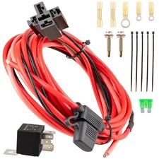 Electric Fuel Pump Relay Kit 40 AMP Waterproof, Heavy Duty Long Wires Relay, Fit