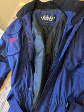 Women's Vintage 90's Nils SkiWear USA Navy Blue One Piece Ski Snow Suit Sz Large