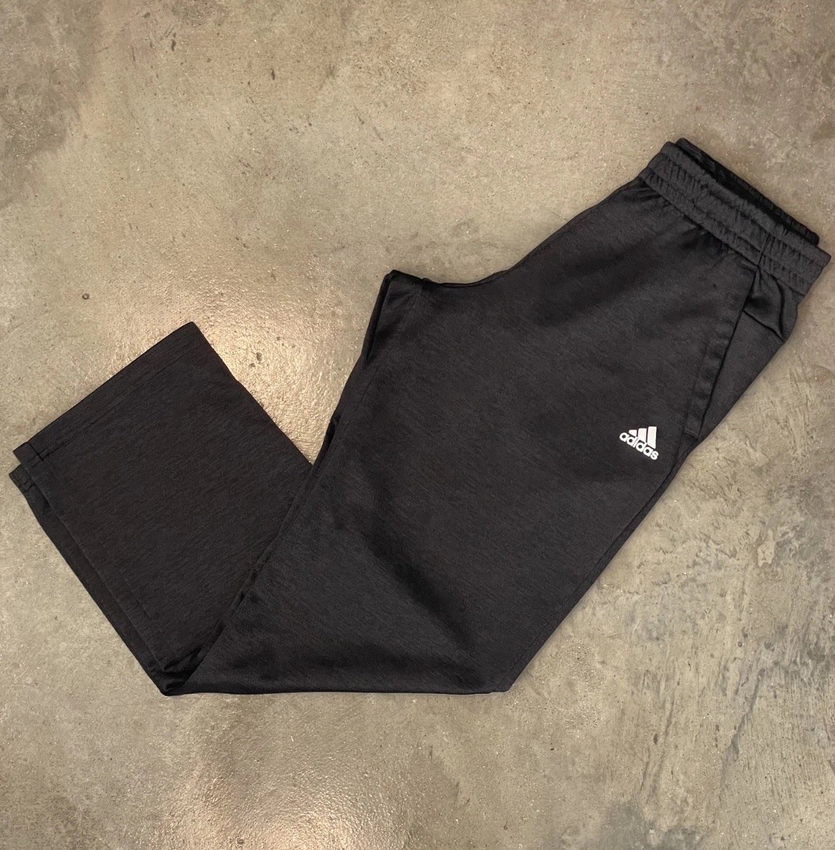 Adidas Climawarm Sweatpants Men M Gray Black Straight Leg Athletic Warm