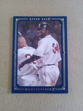 2008 David Ortiz #57/ 125 Upper Deck Masterpieces Blue Framed  #15 HOF Red Sox