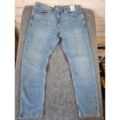 Levi's 512 Slim Taper Jeans 36x30 Light Wash Stretch Flex Denim NWT