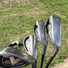 Kane Big Power RH 4pc Iron Set Regular Flex Graphite Shafts Stainless Heads