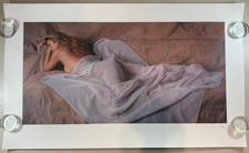 112295 Dreaming By Douglas Hofmann Artist Signed 24x40 Art Print Sexy Woman