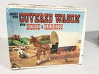 1960s MARX JOHNNY WEST COVERED WAGON SET IN ORIGINAL BOX