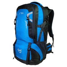 Zaino Escursionismo Trekking Viaggio Montagna Campeggio 60L Impermabile Blu