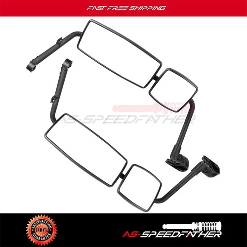 For 02-18 International Durastar 4200 4300 Rearview Mirrors Complete Pairs Black