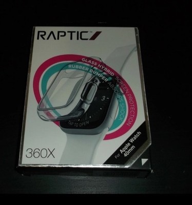 Raptic - Edge 360x Bumper for Apple Watch 40mm - Clear