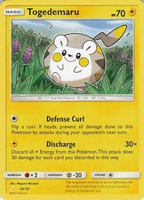 Togedemaru Common SM Trainer Kit: Lycanroc & Alolan Raichu 26/30 LP