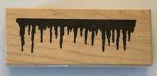 Endless Creations ICICLES SILHOUETTE Wood Mount Rubber Stamp