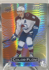 Upper Deck Allure 2024-25 Color Flow Cale Makar CFL-15 Orange-Yellow /199