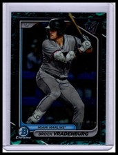 2024 Bowman Brock Vradenburg Chrome Prospects Aqua Lunar Refractors #/125