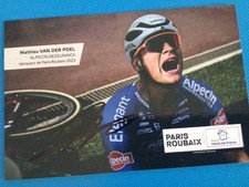 cycling paris roubaix cyclisme 2023 mathieu van der poel signe