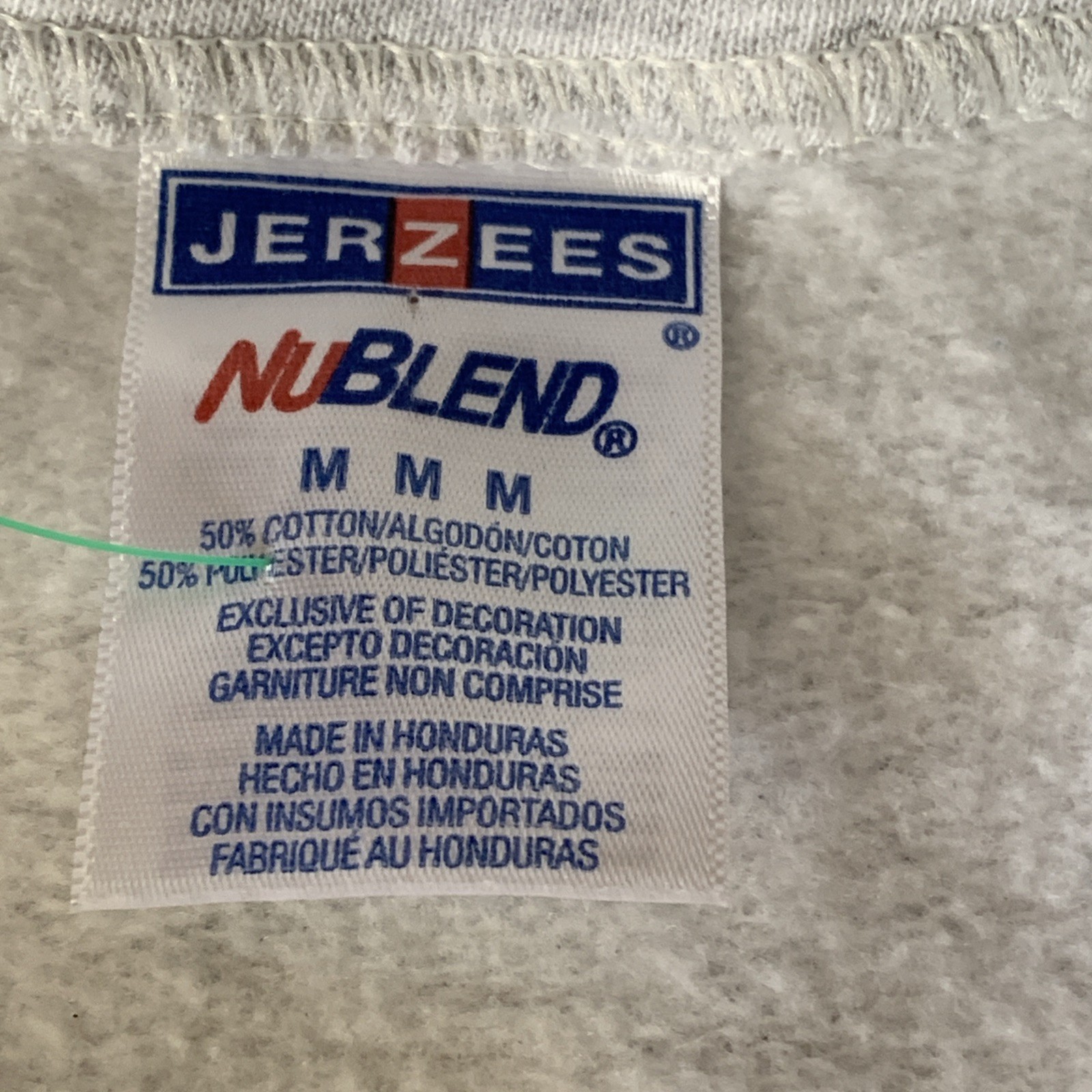 JERZEES NuBlend MEDIUM light Gray Sweatshirt Miss… - image 3