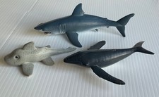 Lot Of 3 Sea Animal Figures Unbranded Whale Shark